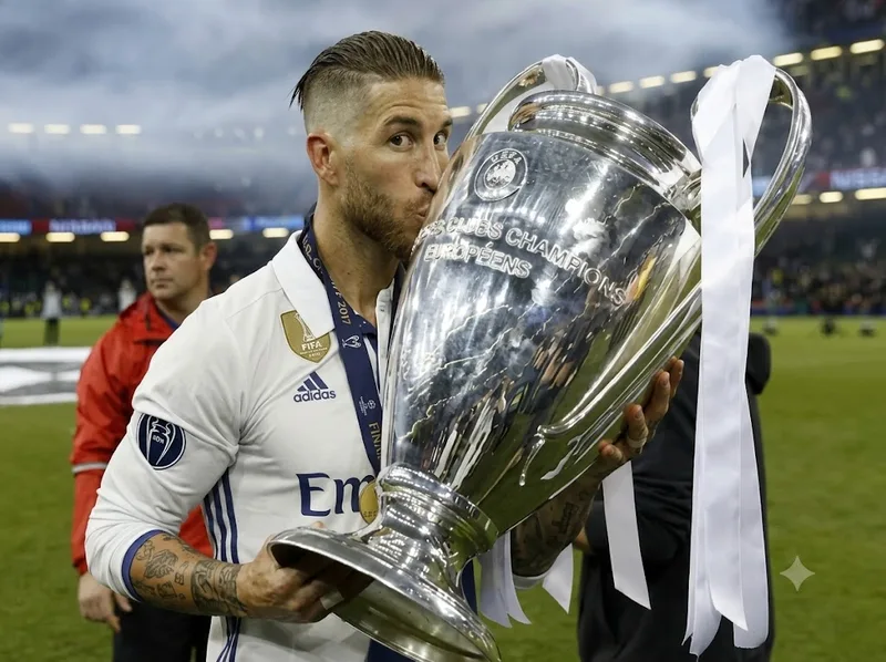 Sergio Ramos thành tích tại Real Madrid nổi bật với 22 danh hiệu, trong đó có 4 Champions League và 5 chức vô địch La Liga.